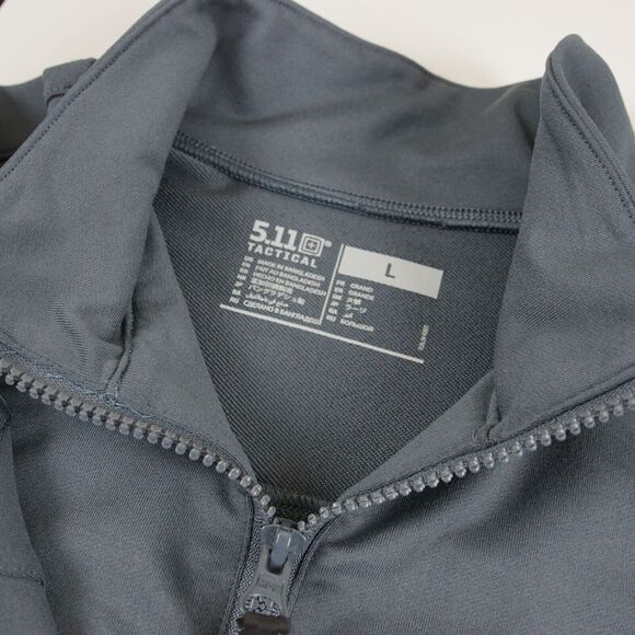5.11 Tactical Reese 1/4 Zip Gray Performance Training Sweater Womens Sz L - Picture 7 of 10